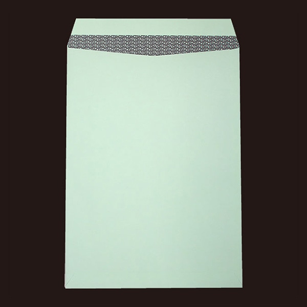 山櫻 封筒 角2 スミ貼 ヨミニクイ ECグリーン100 CoC 〒枠なし 00534509 500枚/箱(ご注文単位1箱)【直送品】