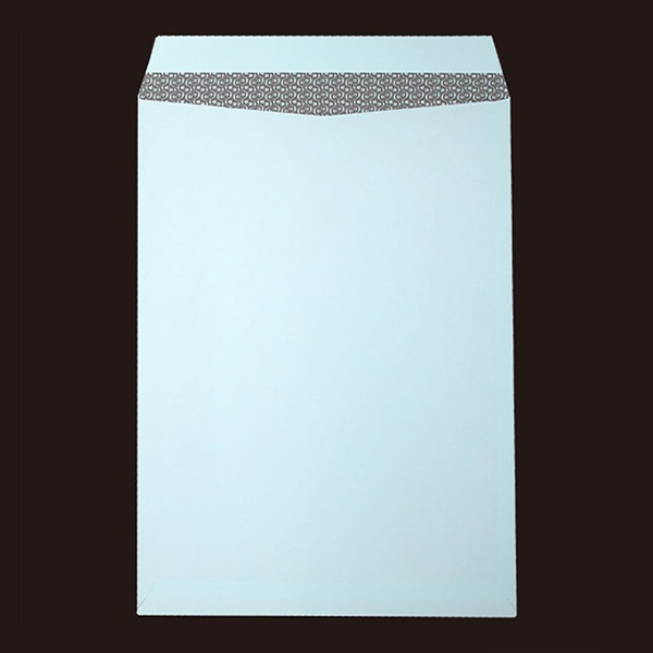 山櫻 封筒 角2 スミ貼 ヨミニクイ ECブルー100 CoC 〒枠なし 00534511 500枚/箱(ご注文単位1箱)【直送品】