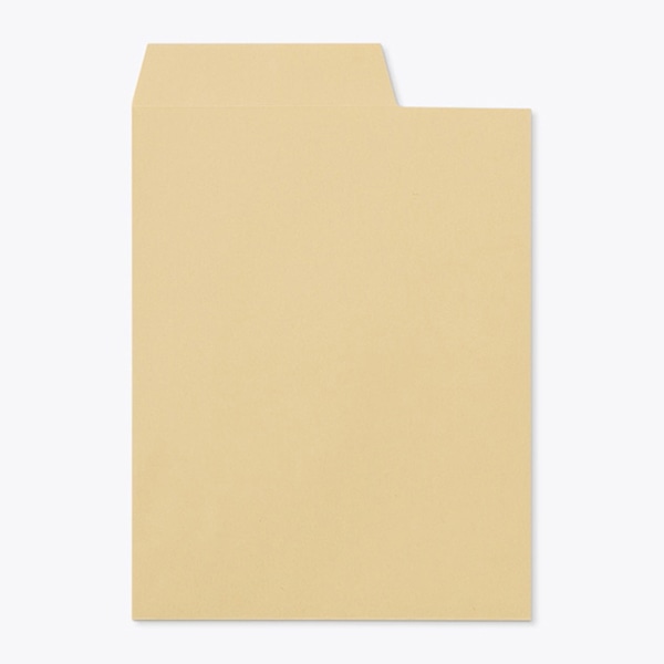 山櫻 封筒　角3　中貼　クラフト85　開封1／3 CoC　〒枠なし 00537009 　500枚/箱（ご注文単位1箱）【直送品】