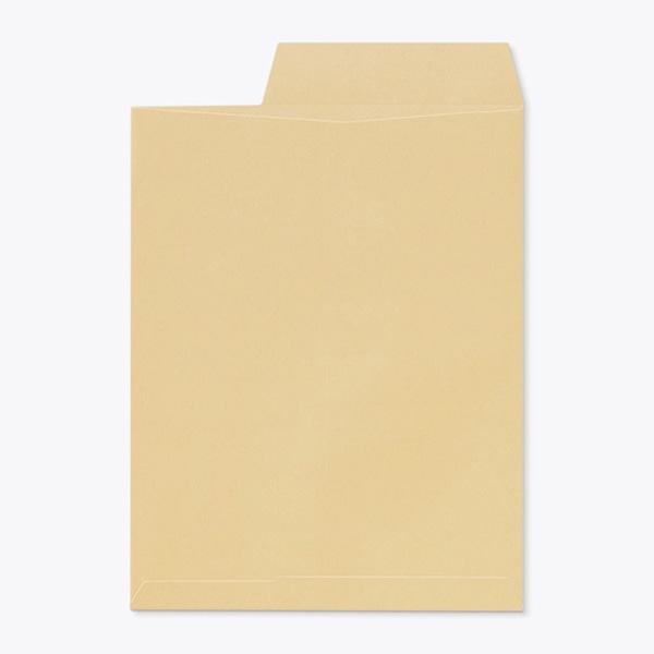 山櫻 封筒　角3　中貼　クラフト85　開封1／3 CoC　〒枠なし 00537009 　500枚/箱（ご注文単位1箱）【直送品】
