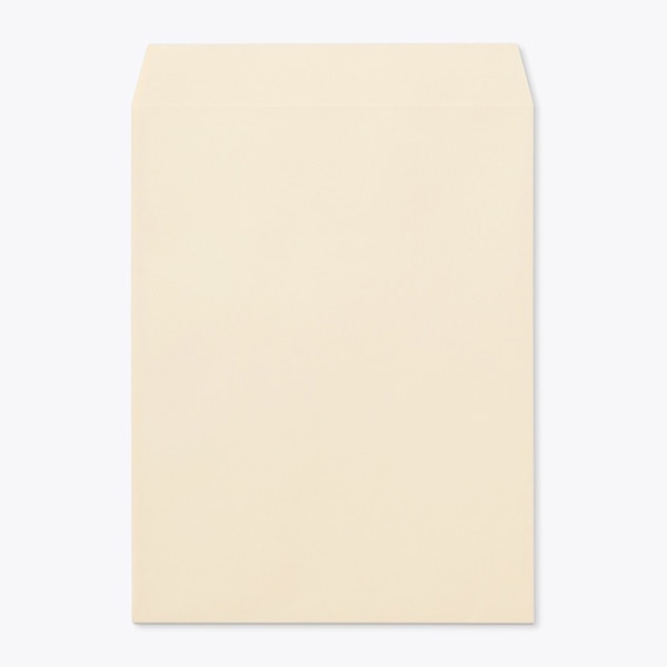 山櫻 封筒　角3　スミ貼　ECベージュ100 〒枠なし 00542046 　500枚/箱（ご注文単位1箱）【直送品】