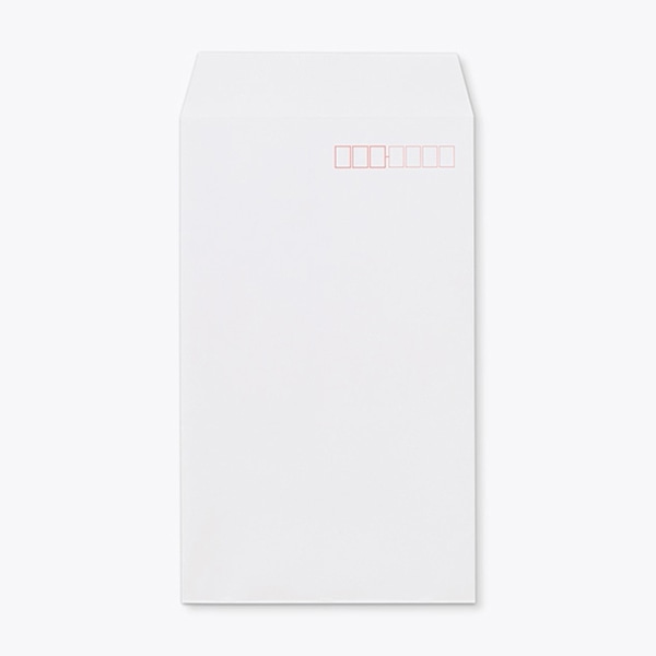 山櫻 封筒　角8　中貼　本ケント80 CoC　〒枠入 00552003 　1000枚/箱（ご注文単位1箱）【直送品】