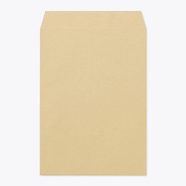 山櫻 封筒　角2　スミ貼　間伐材クラフト85　マーク入 〒枠なし 00562272 　500枚/箱（ご注文単位1箱）【直送品】