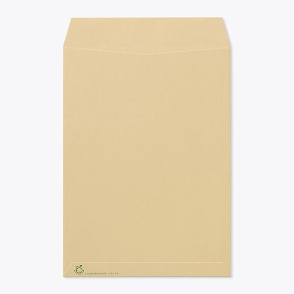 山櫻 封筒　角2　スミ貼　間伐材クラフト85　マーク入 〒枠なし 00562272 　500枚/箱（ご注文単位1箱）【直送品】