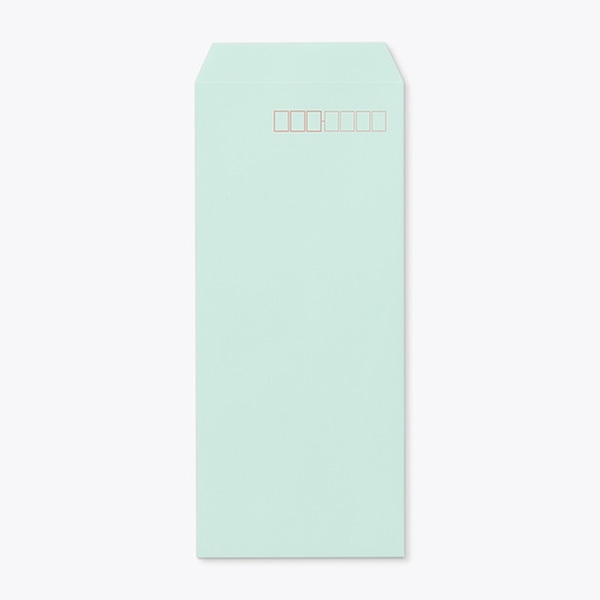 山櫻 封筒　長4　中貼　ECグリーン80　スラット CoC　〒枠入 00563161 　1000枚/箱（ご注文単位1箱）【直送品】