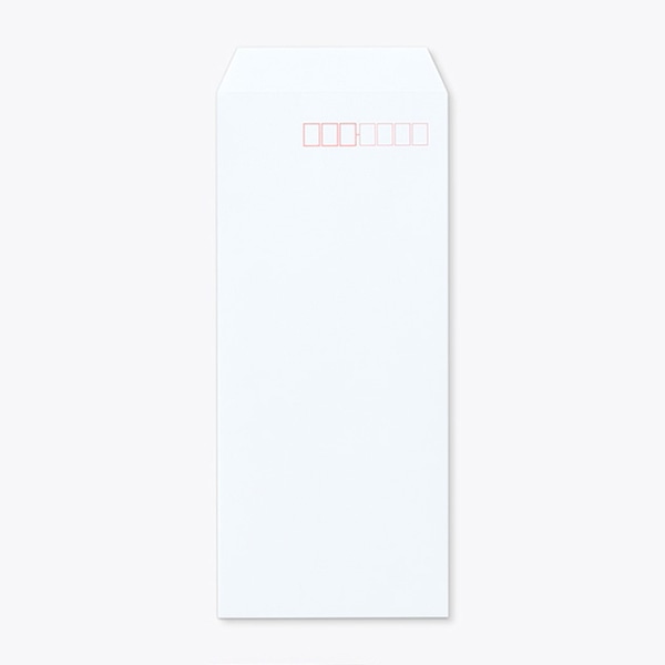 山櫻 封筒　長4　中貼　ECスカイ80　スラット 〒枠入 00563162 　1000枚/箱（ご注文単位1箱）【直送品】