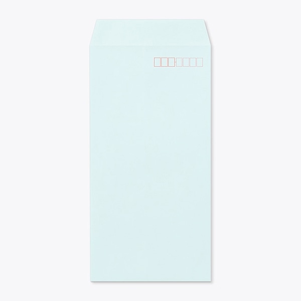 山櫻 封筒　長3　スミ貼　ECブルー80　グット CoC　〒枠入 00563395 　1000枚/箱（ご注文単位1箱）【直送品】