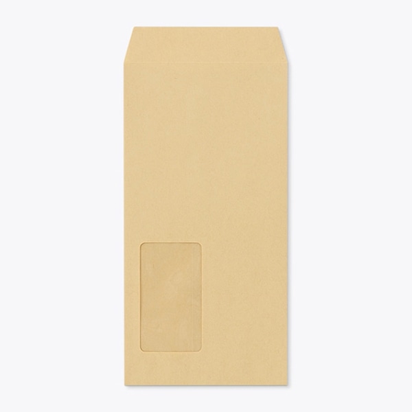 山櫻 封筒　長3窓付　中貼　クラフト70 CoC　〒枠なし　A10 00564001 　1000枚/箱（ご注文単位1箱）【直送品】