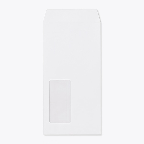 山櫻 封筒　長3窓付　中貼　本ケント100　スラット CoC　〒枠なし　A440S 00564012 　1000枚/箱（ご注文単位1箱）【直送品】