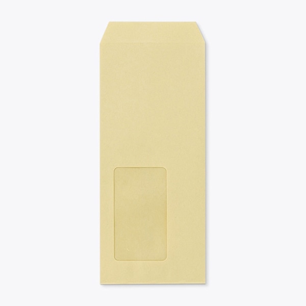 山櫻 封筒　長4窓付　中貼　Gクラフト70 CoC　〒枠なし　A10 00564018 　1000枚/箱（ご注文単位1箱）【直送品】