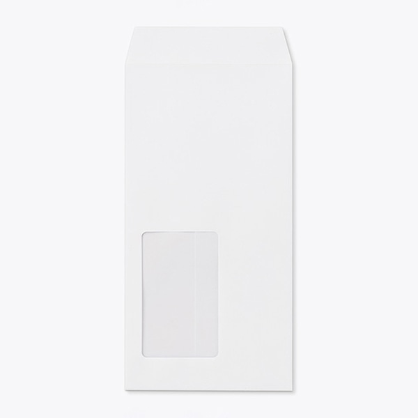 山櫻 封筒　長3窓付　中貼　本ケント100 CoC　〒枠なし　B480 00564032 　1000枚/箱（ご注文単位1箱）【直送品】