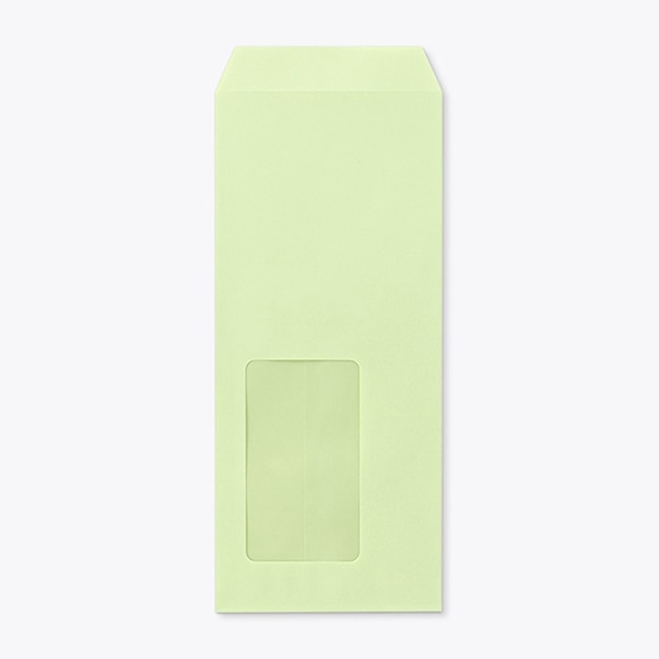 山櫻 封筒　長4窓付　中貼　Kウグイス70 CoC　〒枠なし　A611 00564061 　1000枚/箱（ご注文単位1箱）【直送品】