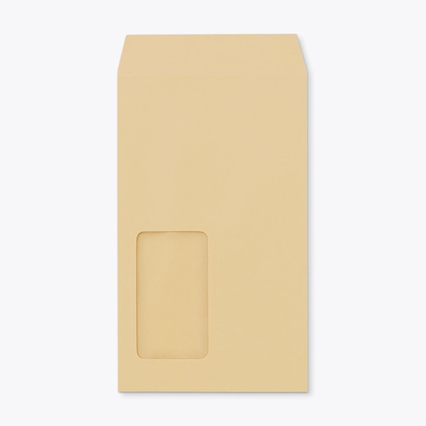 山櫻 封筒　角8窓付　中貼　クラフト70 CoC　〒枠なし　A10 00564101 　1000枚/箱（ご注文単位1箱）【直送品】