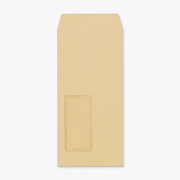 山櫻 封筒　A4三折窓付　中貼　クラフト70 CoC　〒枠なし　A20 00564141 　1000枚/箱（ご注文単位1箱）【直送品】