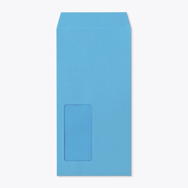 山櫻 封筒　長3窓付　中貼　Kブルー70 CoC　〒枠なし　A625 00564159 　1000枚/箱（ご注文単位1箱）【直送品】