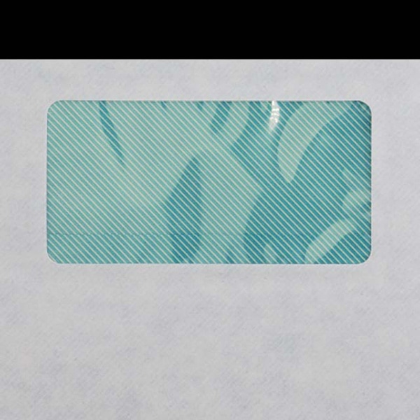 山櫻 封筒　長3窓付　中貼　ホワイトR4070 裏地紋青　CoC　〒枠なし　A8520 00564163 　1000枚/箱（ご注文単位1箱）【直送品】