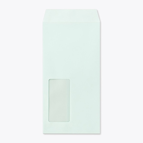 山櫻 封筒　長3窓付　中貼　Kミズイロ85 CoC　〒枠なし　A660 00564183 　1000枚/箱（ご注文単位1箱）【直送品】