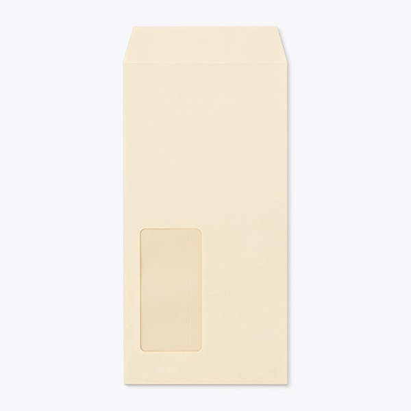 山櫻 封筒　長3窓付　中貼　ECベージュ80 〒枠なし　A476 00564187 　1000枚/箱（ご注文単位1箱）【直送品】