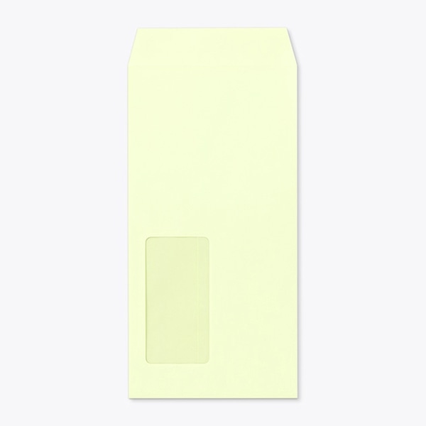 山櫻 封筒　長3窓付　中貼　ECウグイス80 〒枠なし　A747 00564188 　1000枚/箱（ご注文単位1箱）【直送品】