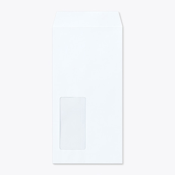 山櫻 封筒　長3窓付　中貼　ECスカイ80 〒枠なし　A748 00564189 　1000枚/箱（ご注文単位1箱）【直送品】