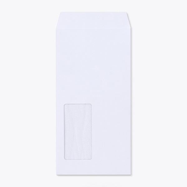 山櫻 封筒　長3窓付　中貼　再生ケント100 〒枠なし　A340　グラシン窓 00564208 　1000枚/箱（ご注文単位1箱）【直送品】