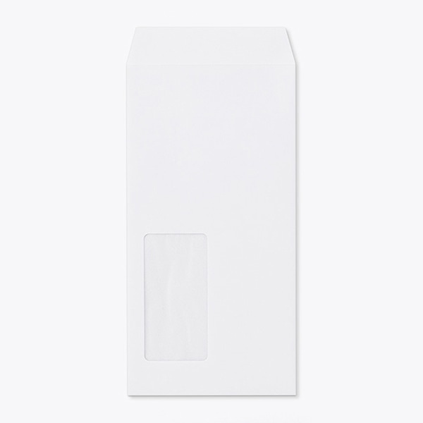 山櫻 封筒　長3窓付　中貼　本ケント100 CoC　〒枠なし　A450　グラシン窓 00564211 　1000枚/箱（ご注文単位1箱）【直送品】