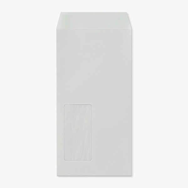 山櫻 封筒　長3窓付　中貼　Kスカイ85 CoC　〒枠なし　A653　グラシン窓 00564219 　1000枚/箱（ご注文単位1箱）【直送品】