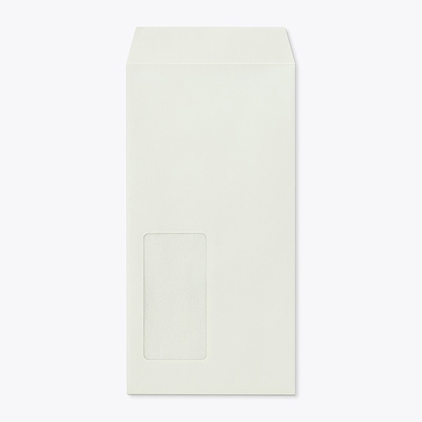 山櫻 封筒　長3窓付　中貼　Kグレイ80 CoC　〒枠なし　A734　グラシン窓 00564228 　1000枚/箱（ご注文単位1箱）【直送品】