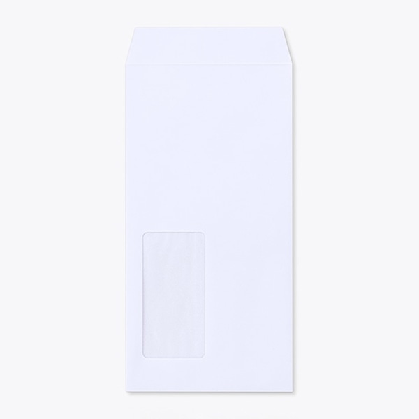 山櫻 封筒　長3窓付　中貼　ケント100　グラシン窓 森林認証マーク入　〒枠なし　A922 00564252 　1000枚/箱（ご注文単位1箱）【直送品】