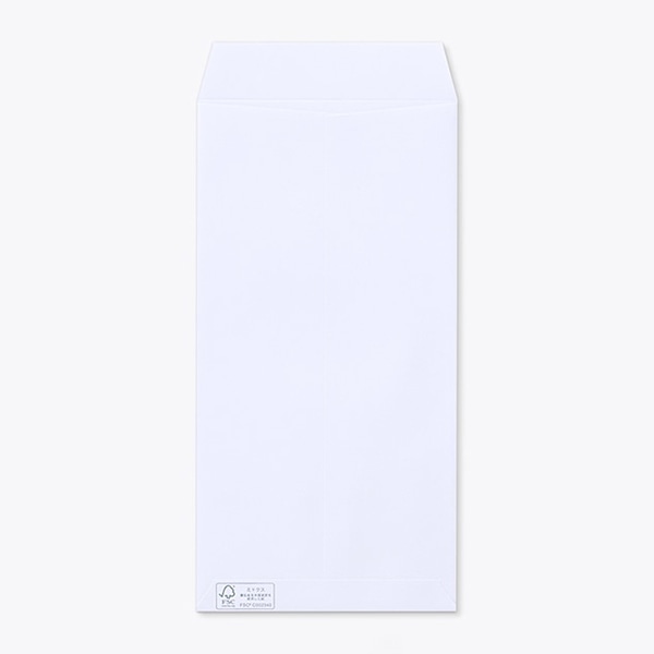 山櫻 封筒　長3窓付　中貼　ケント100　グラシン窓 森林認証マーク入　〒枠なし　A922 00564252 　1000枚/箱（ご注文単位1箱）【直送品】