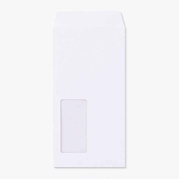 山櫻 封筒　長3窓付　中貼　BSケント100 CoC　〒枠なし　A923 00564253 　1000枚/箱（ご注文単位1箱）【直送品】