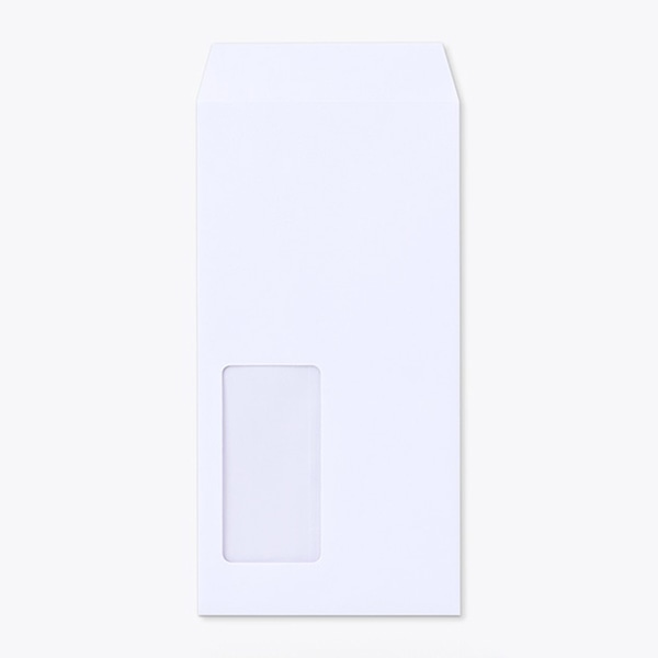 山櫻 封筒　長3窓付　中貼　BSケント100　スラット CoC　〒枠なし　A923S 00564254 　1000枚/箱（ご注文単位1箱）【直送品】