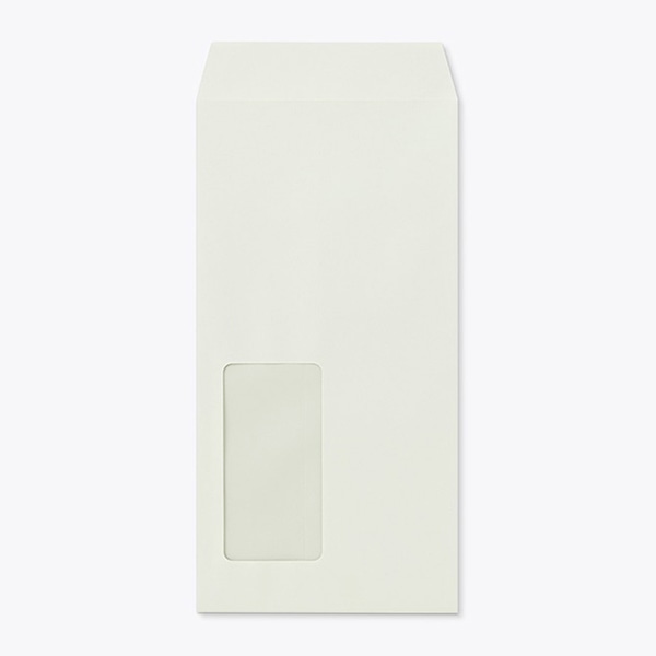 山櫻 封筒　長3窓付　中貼　ECグレイ80ピタット CoC　〒枠なし　A724P 00564378 　1000枚/箱（ご注文単位1箱）【直送品】