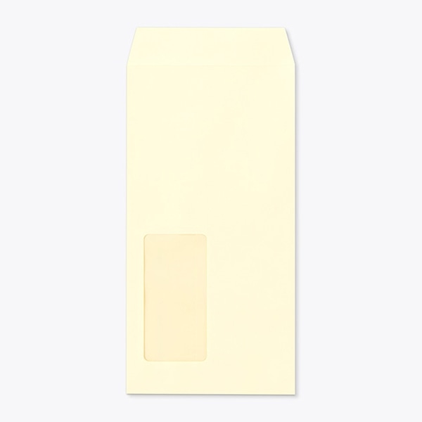 山櫻 封筒　長3窓付　中貼　ECクリーム80　スラット CoC　〒枠なし　A721 00564459 　1000枚/箱（ご注文単位1箱）【直送品】