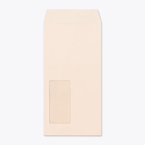 山櫻 封筒　長3窓付　中貼　ECピンク80　スラット CoC　〒枠なし　A722 00564460 　1000枚/箱（ご注文単位1箱）【直送品】