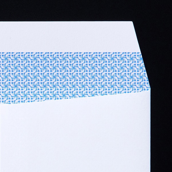 山櫻 封筒　長3窓付　中貼　本ケント80裏地紋（青） CoC　スラット　〒枠なし　A420 00564466 　1000枚/箱（ご注文単位1箱）【直送品】