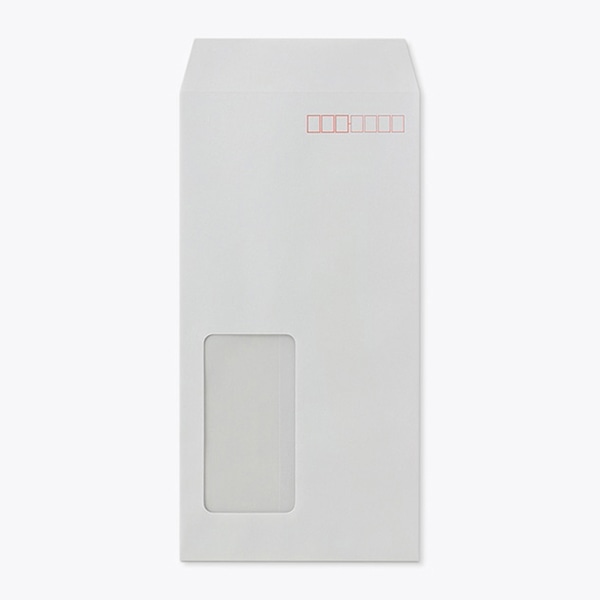 山櫻 封筒　長3窓付　中貼　Kスカイ85 CoC　〒枠入　A643W 00564519 　1000枚/箱（ご注文単位1箱）【直送品】