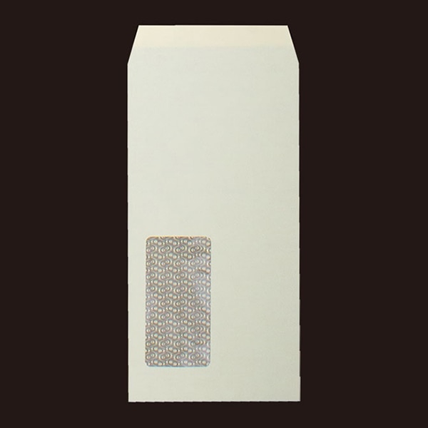 山櫻 封筒　長3窓付　中貼　ヨミニクイ　ECクリーム80 CoC　〒枠なし　A721 00564530 　1000枚/箱（ご注文単位1箱）【直送品】