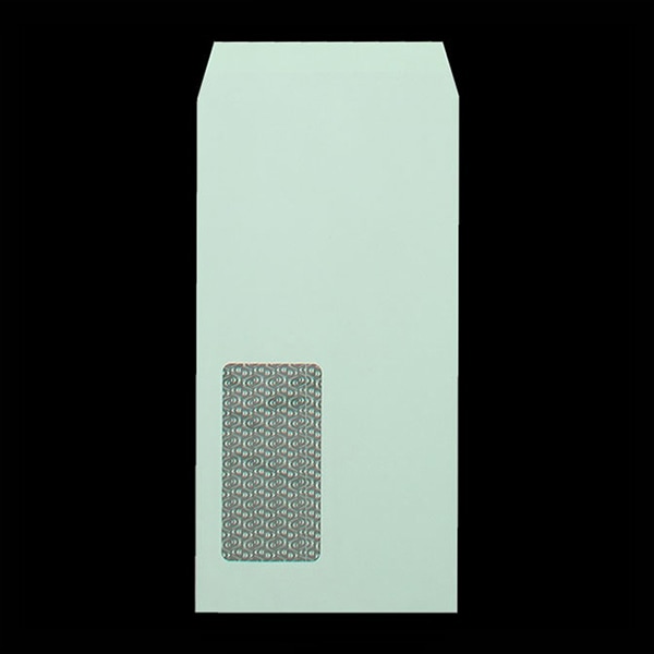 山櫻 封筒　長3窓付　中貼　ヨミニクイ　ECグリーン80 CoC　〒枠なし　A723 00564532 　1000枚/箱（ご注文単位1箱）【直送品】