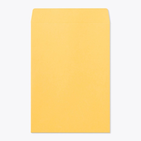 山櫻 封筒 角2 中貼 DXイエロー 〒枠なし 00565011 100枚/箱(ご注文単位1箱)【直送品】