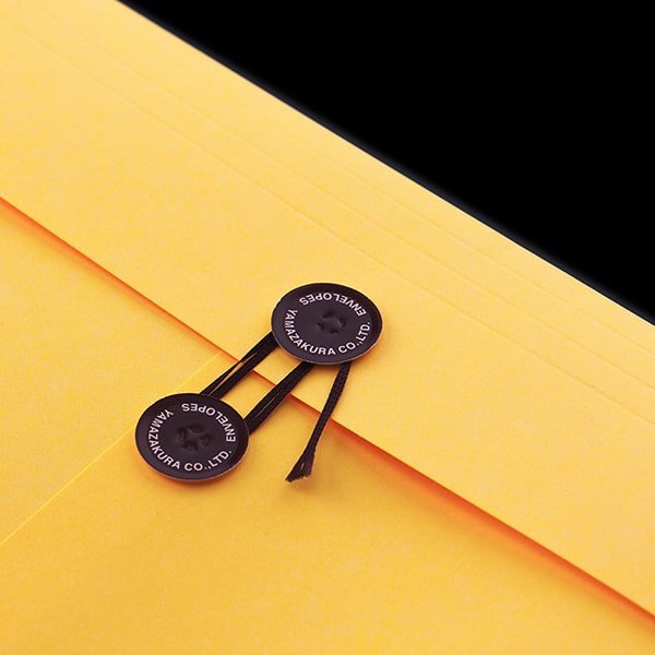 山櫻 封筒 角2 保存袋 DXイエロー 〒枠なし 00566519 100枚/箱(ご注文単位1箱)【直送品】