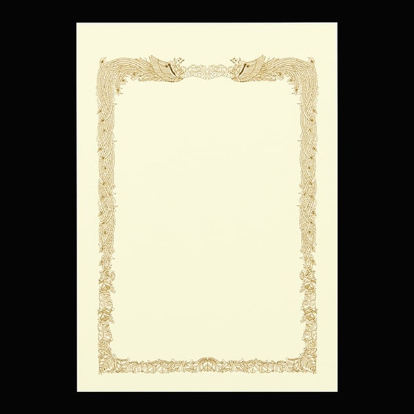 山櫻 賞状用紙 A5タテ型 クリーム レーザー&IJ兼用 YME322-10A5T 00801304 10枚/箱(ご注文単位1箱)【直送品】