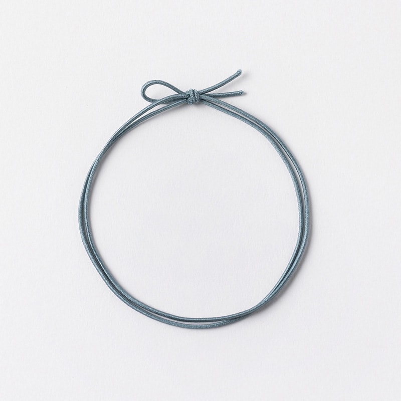 イグチ 細ゴム2重片花結び 58cm／折径12cm ダスティーブルー 1000本/袋（ご注文単位1袋）【直送品】