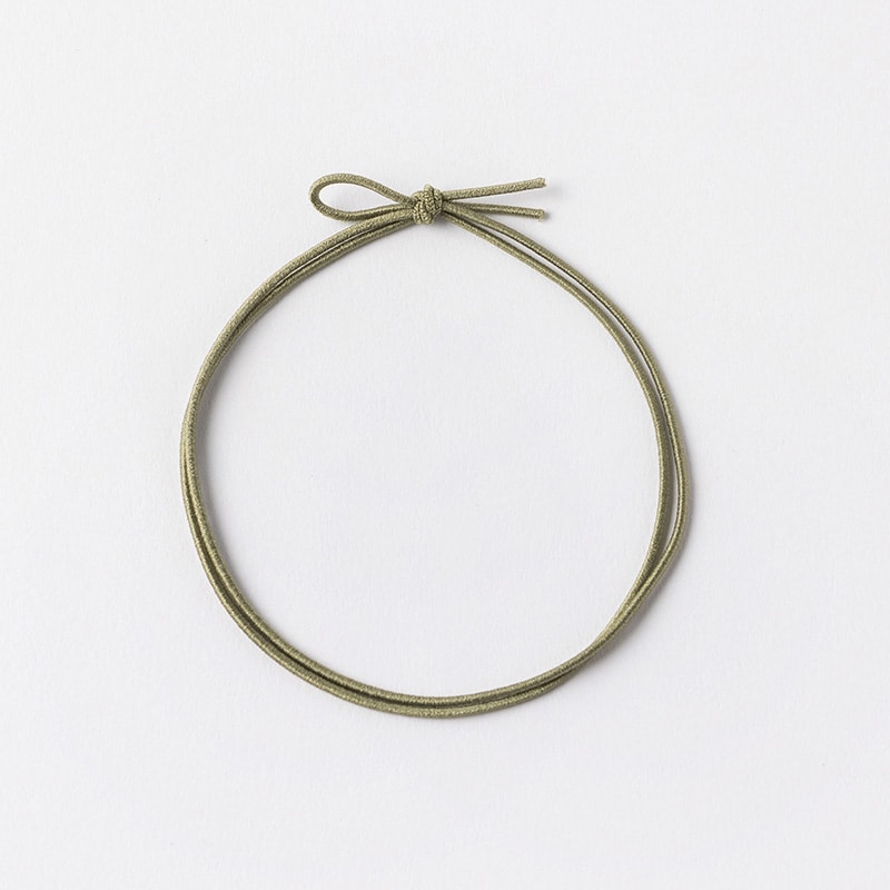 イグチ 細ゴム2重片花結び 58cm／折径12cm ダスティーグリーン 1000本/袋（ご注文単位1袋）【直送品】