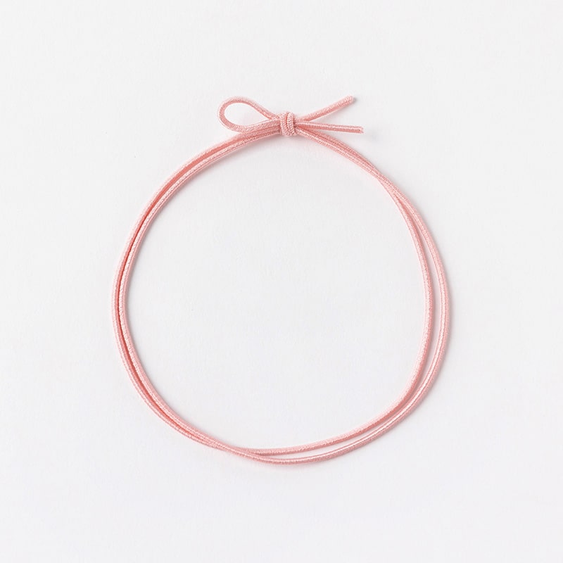 イグチ 細ゴム2重片花結び 58cm／折径12cm ピーチ 1000本/袋（ご注文単位1袋）【直送品】