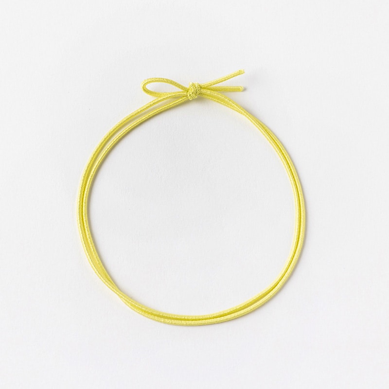 イグチ 細ゴム2重片花結び 58cm／折径12cm レモン 1000本/袋（ご注文単位1袋）【直送品】