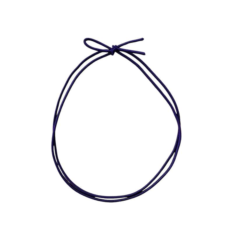 イグチ 細ゴム2重片花結び 58cm／折径12cm 紫 1000本/袋（ご注文単位1袋）【直送品】