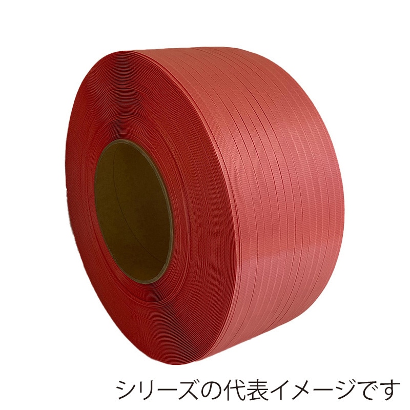 グリーンプラ PPバンド ショウデンバンド A15 赤 2巻セット 15.5mm×2500m 1セット（ご注文単位1セット）【直送品】