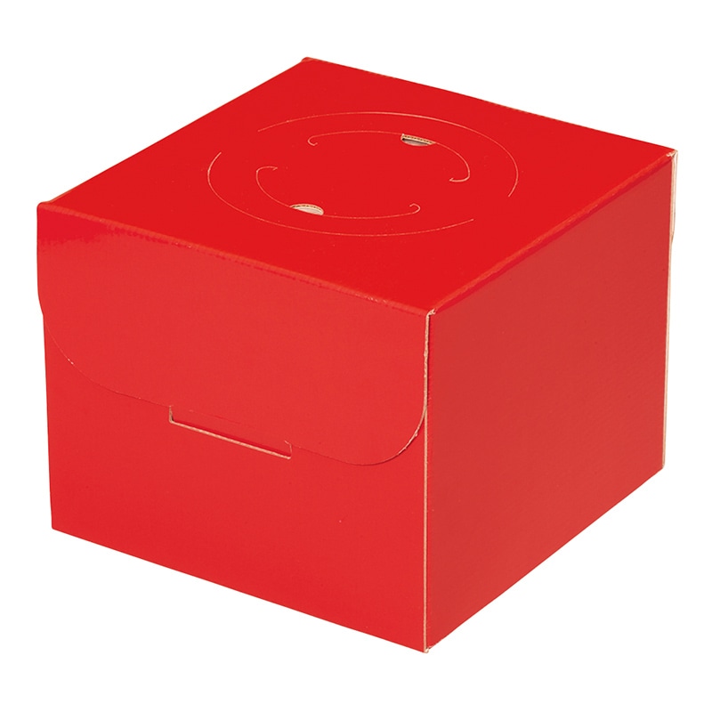 和気 デコ箱　カラーデコ赤　HP150 6号 2-116-71 100枚/箱（ご注文単位1箱）【直送品】