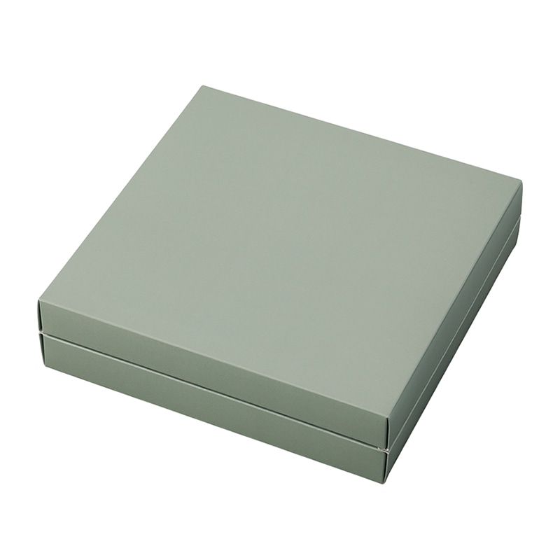 和気 洋菓子箱 EAPB ミントグレー 24×24 50枚/箱（ご注文単位1箱）【直送品】